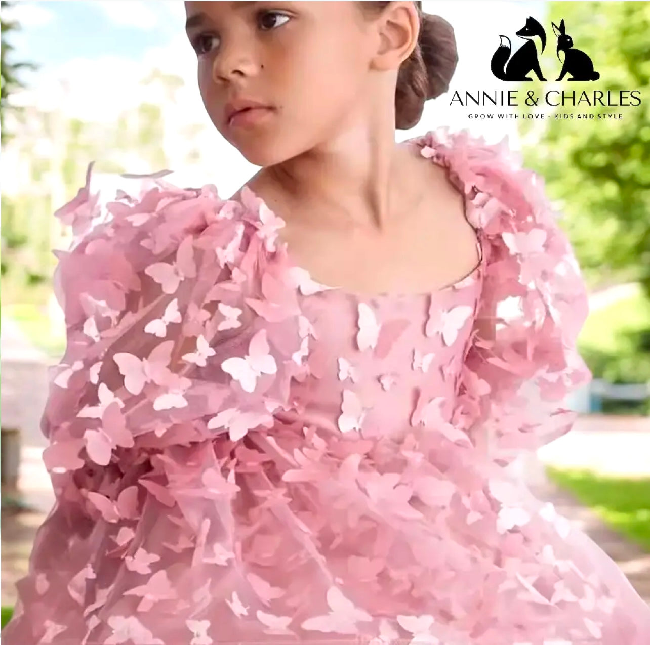 Annie & charles butterfly voile dream dress