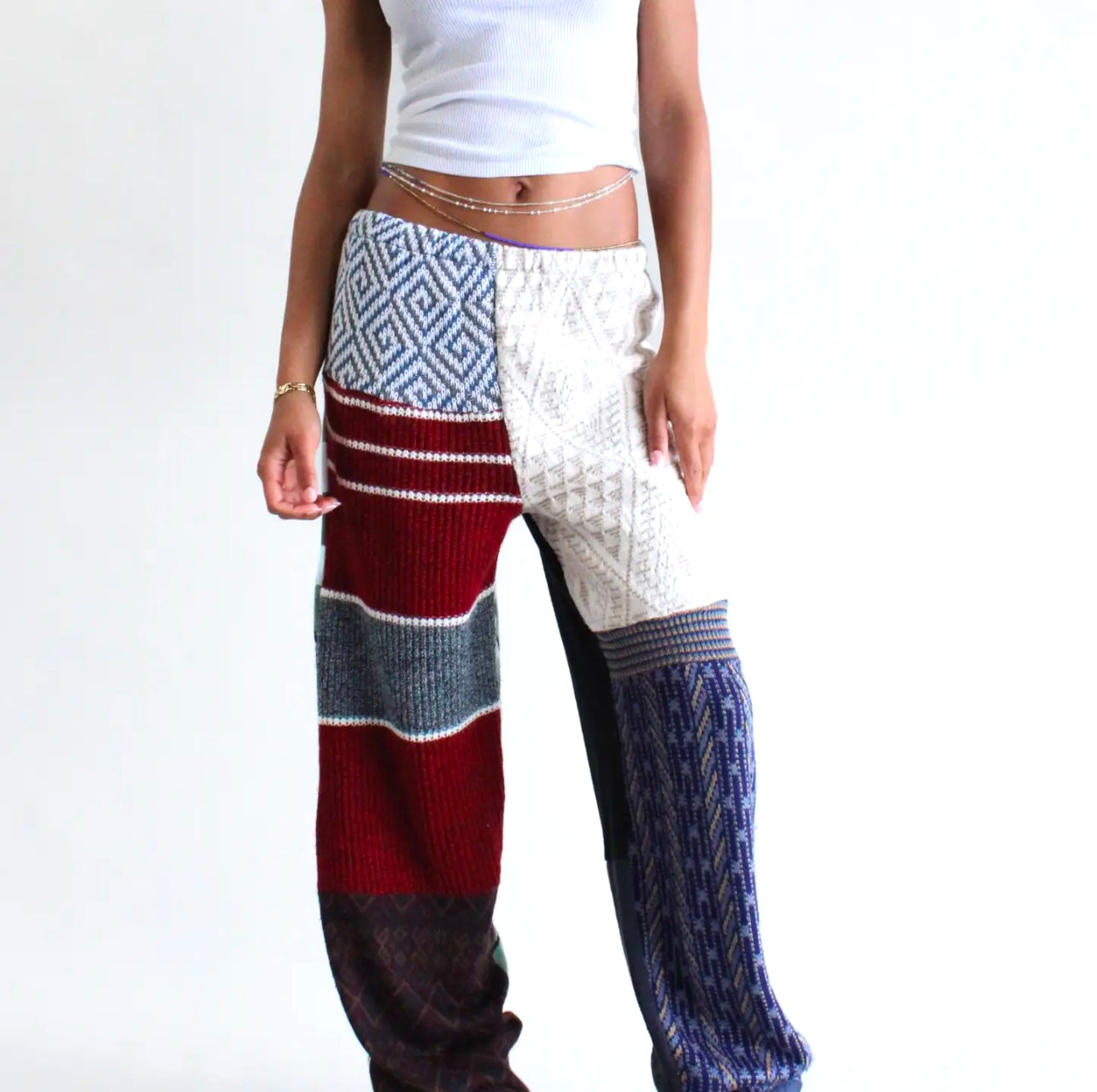 Knit sweater pants