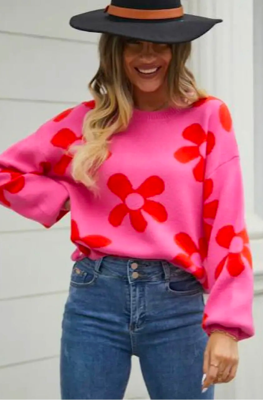 Flower sweater 90’s