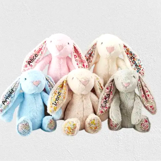 Annie & charles bunny flower plush toy