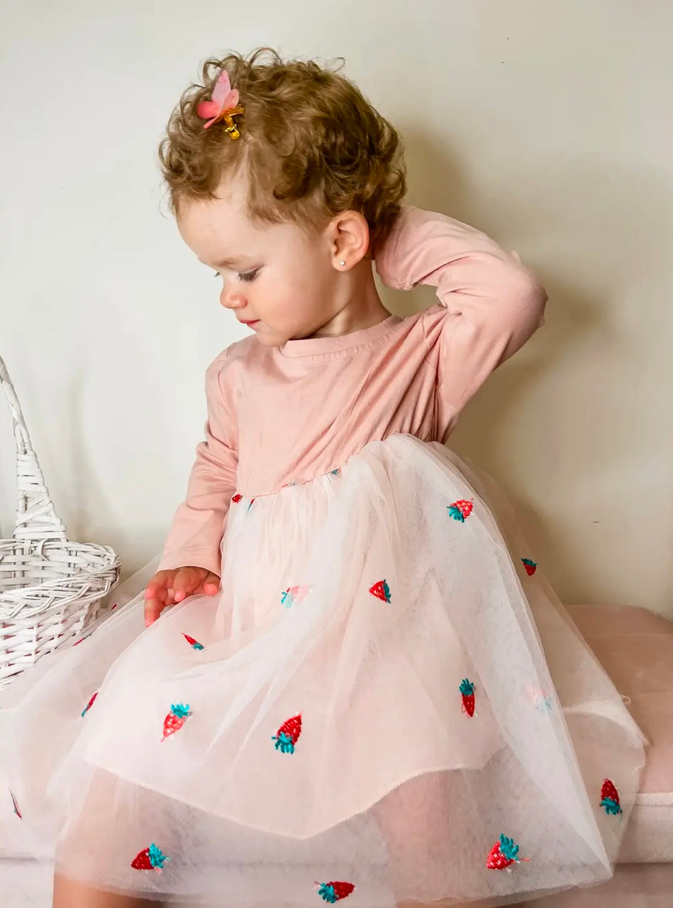 Annie and charles strawberry tulle dress