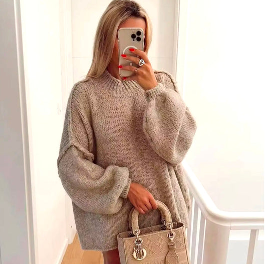 Women's Pullover round neck sweater