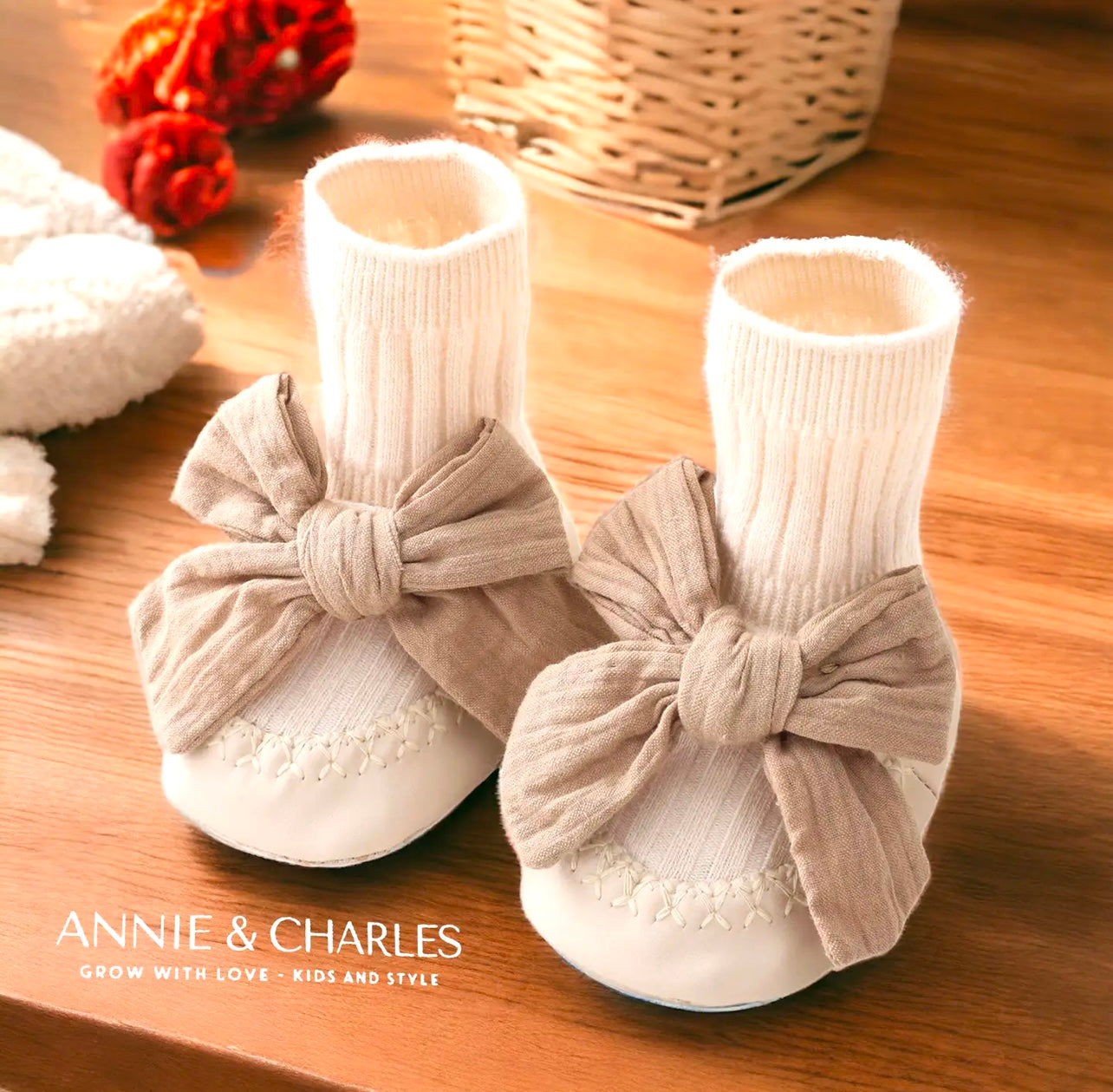 Annie & charles doll baby shoes